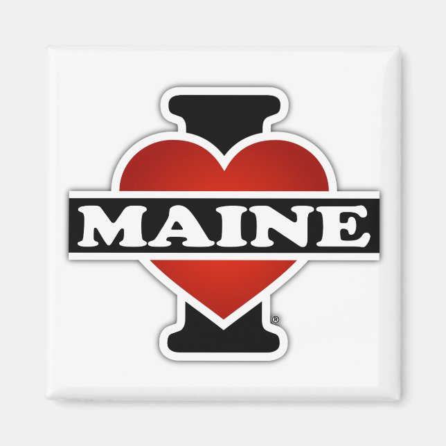 I Heart Maine Magnet (Framsidan)