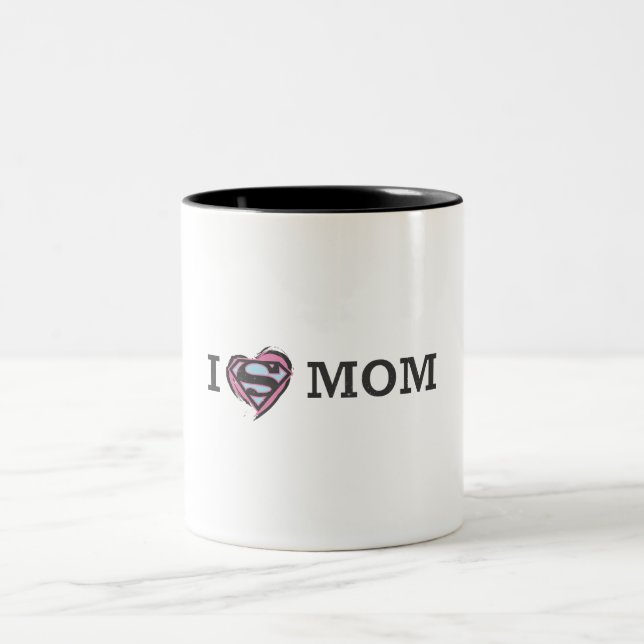 I Heart Mamma Två-Tonad Mugg (Center)