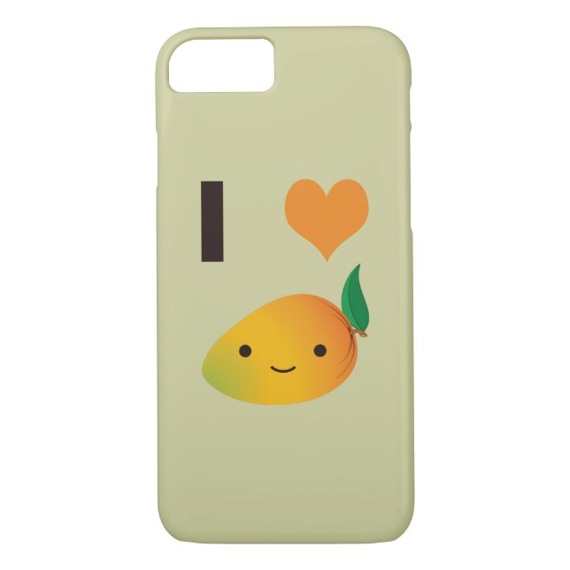I Heart Mango Case-Mate iPhone Skal (Baksida)