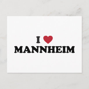 I Heart mannheim tyskland Vykort