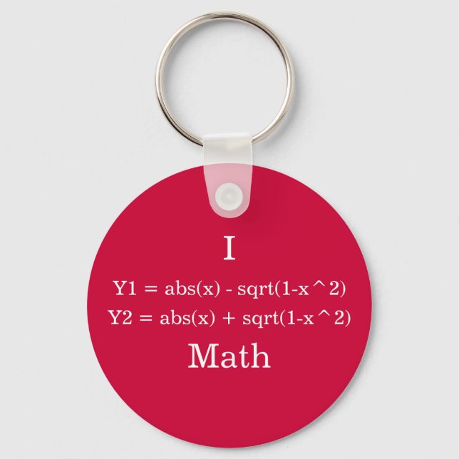 I Heart Math Nyckelring (Framsida)