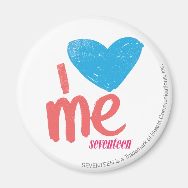 I Heart Me Aqua/Rosa Magnet (Framsidan)