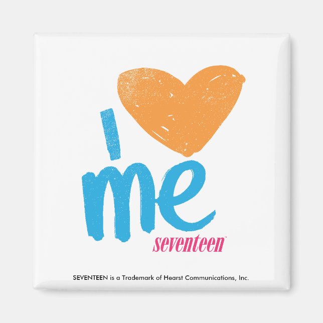 I Heart Me Orange/Aqua Magnet (Framsidan)