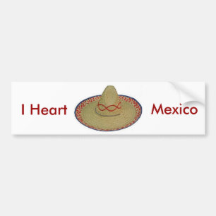 I Heart Mexico Bildekal