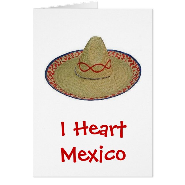 I Heart Mexico Hälsningskort (Framsidan)