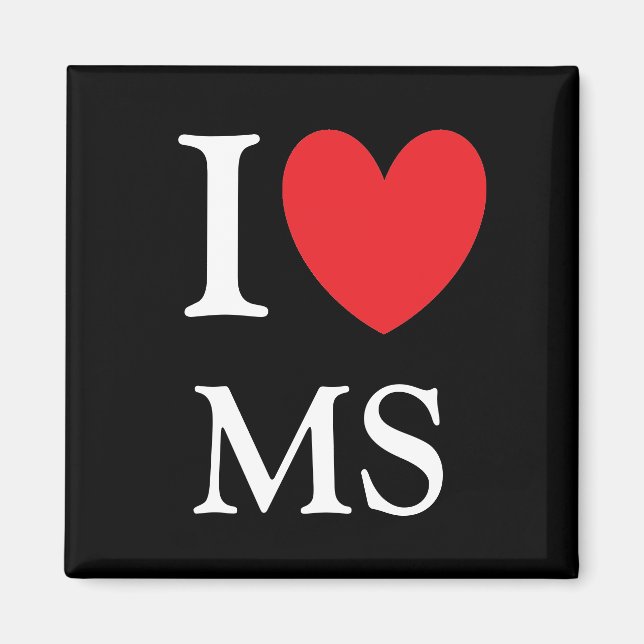 I Heart Mississippi Magnet (Framsidan)