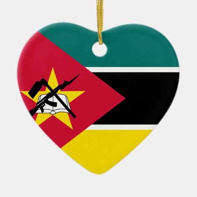 I Heart Moçambique Julgransprydnad Keramik (Framsidan)