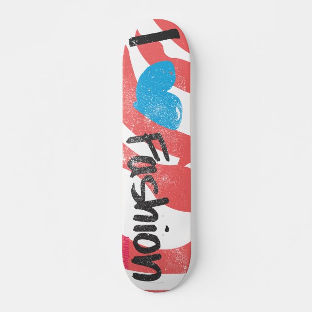 I Heart Mode Aqua Mini Skateboard Bräda 18,7 Cm (Framsida)
