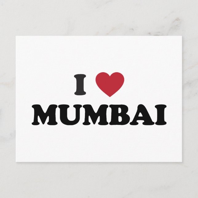 I Heart Mumbai India Vykort (Framsida)
