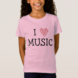 I "Heart" Music - Anpassade T Shirt