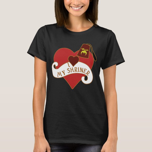 I Heart My Shriner Noble the Mystic Shrine Thanksg T Shirt (Framsida)