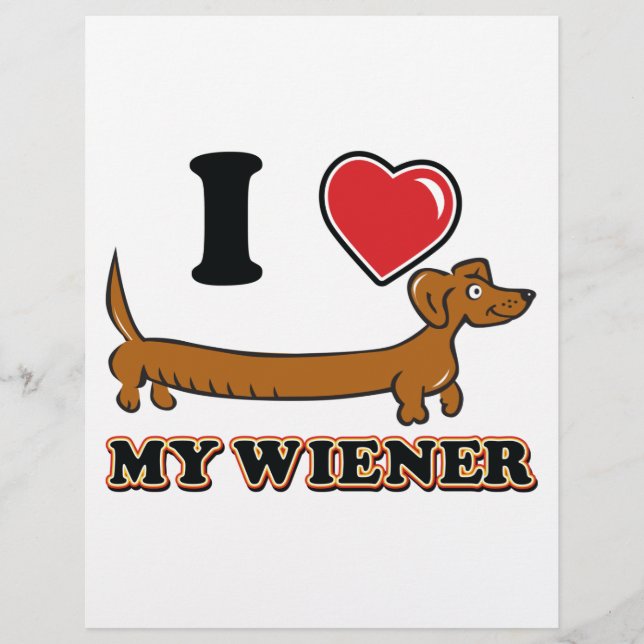 I-HEART-MY-WEINER REKLAMBLAD (Framsidan)