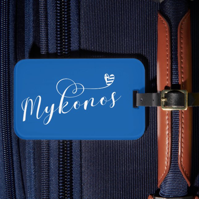 I Heart Mykonos, Grekland Bagagebricka (Framsida Insitu 4)