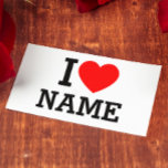 I Heart Namn<br><div class="desc">Skriva önskad Namn eller text i avsnittet namn.</div>