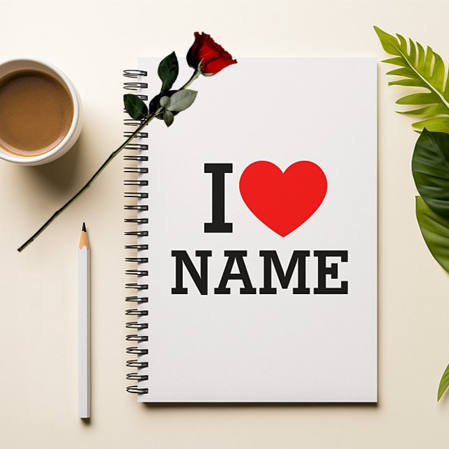 I Heart Namn Anteckningsbok (Skapare uppladdad)