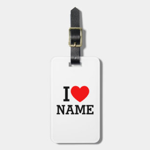 I Heart Namn Bagagebricka