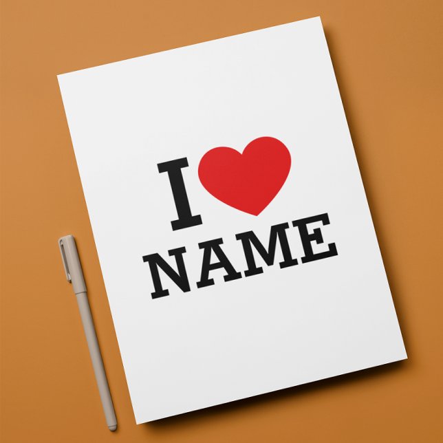 I Heart Namn Brevhuvud (Skapare uppladdad)