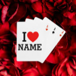I Heart Namn Casinokort<br><div class="desc">Skriva önskad Namn eller text i avsnittet namn.</div>