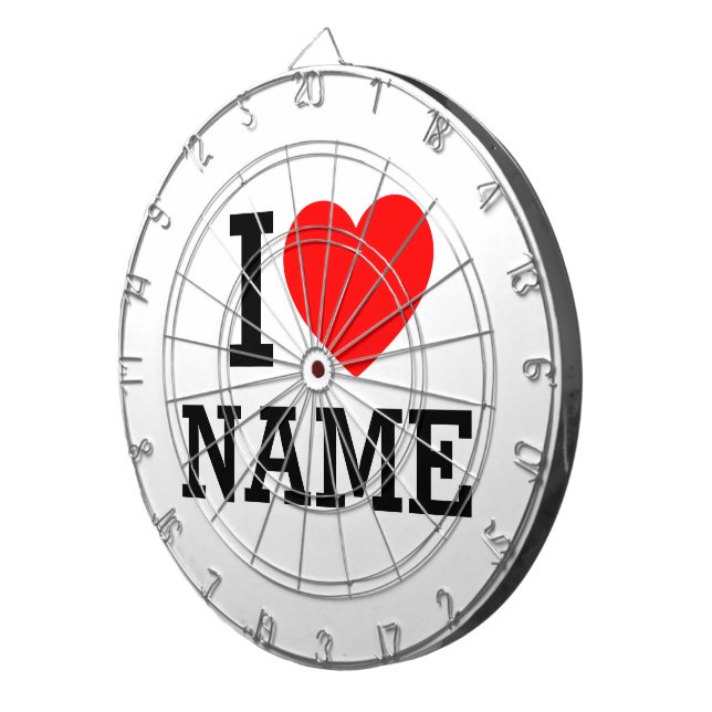 I Heart Namn Darttavla (Högra Framsidan)