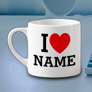 I Heart Namn Espressomugg