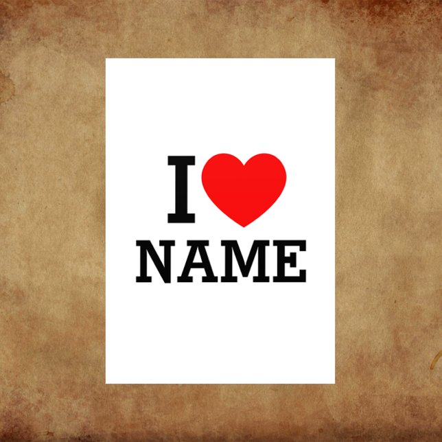 I Heart Namn Flygblad (Skapare uppladdad)