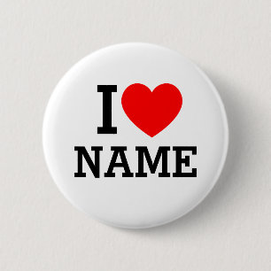 I Heart Namn Knapp