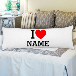 I Heart Namn Kroppskudde