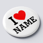 I Heart Namn Magnet<br><div class="desc">Skriva önskad Namn eller text i avsnittet namn.</div>