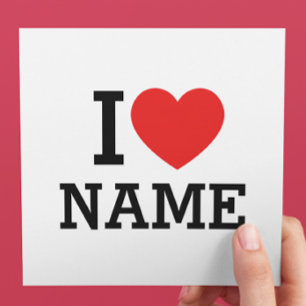 I Heart Namn Meny
