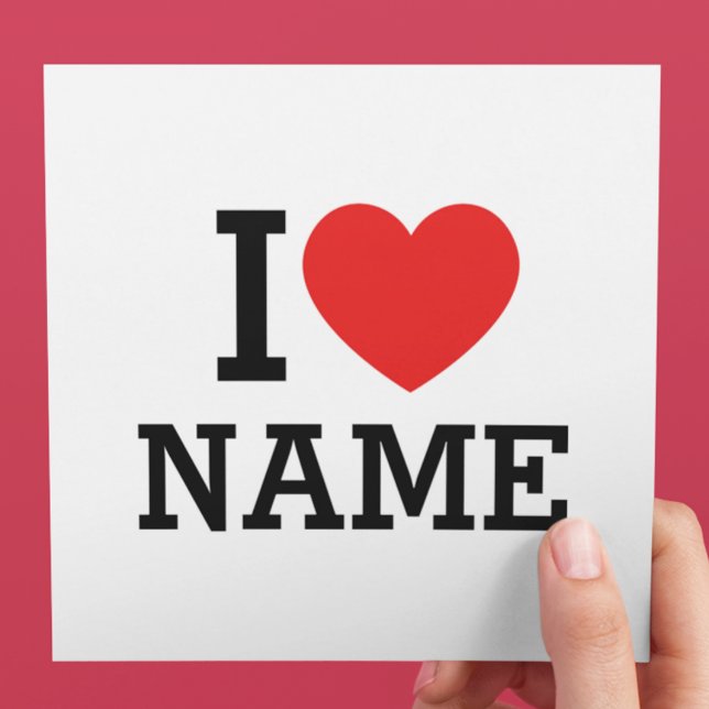 I Heart Namn Meny (Skapare uppladdad)