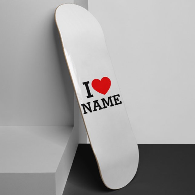 I Heart Namn Mini Skateboard Bräda 18,5 Cm (Skapare uppladdad)