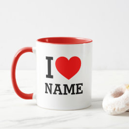 I Heart Namn Mugg