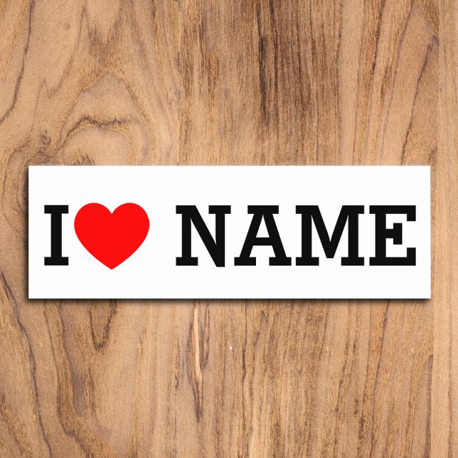 I Heart Namn Namnbricka (Skapare uppladdad)