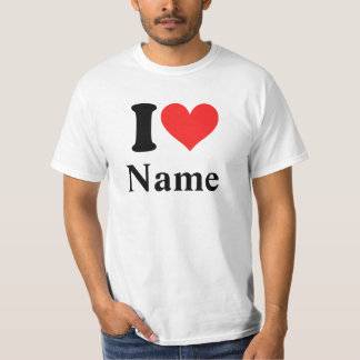 I Heart Namn (personalize it) T-Shirt
