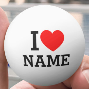I Heart Namn Pingisboll
