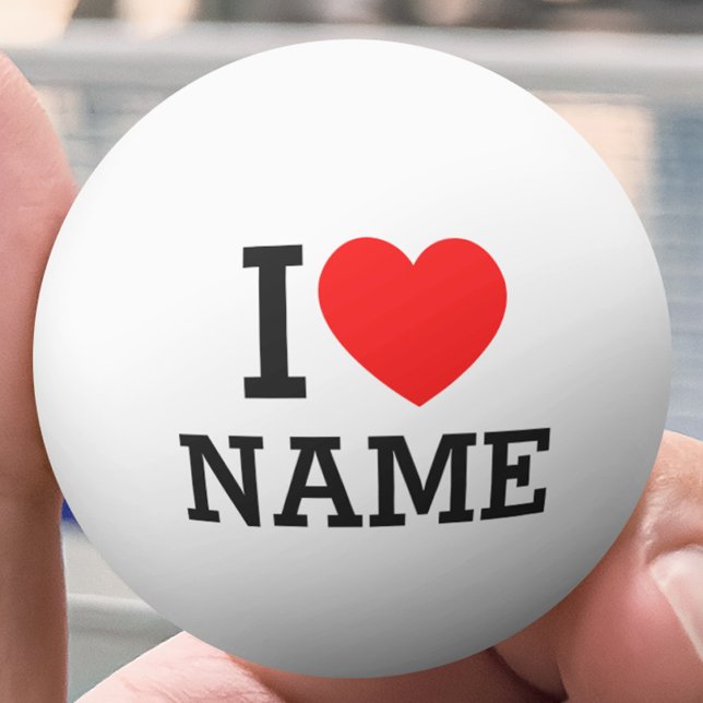 I Heart Namn Pingisboll (Skapare uppladdad)