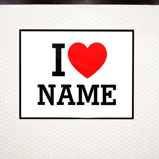I Heart Namn Poster (Skapare uppladdad)