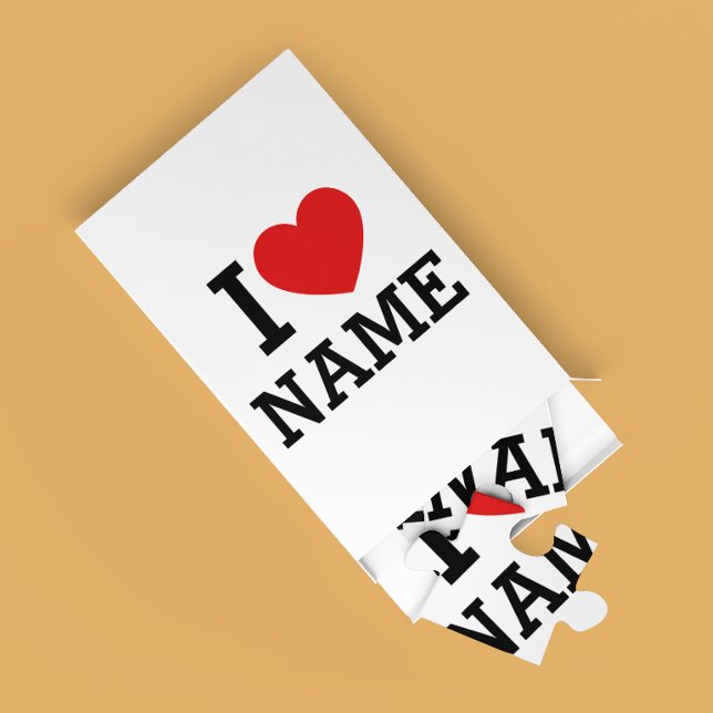 I Heart Namn Pussel (Skapare uppladdad)