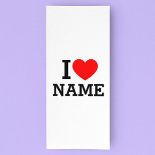 I Heart Namn Reklamkort