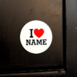 I Heart Namn Runt Klistermärke<br><div class="desc">Skriva önskad Namn eller text i avsnittet namn.</div>