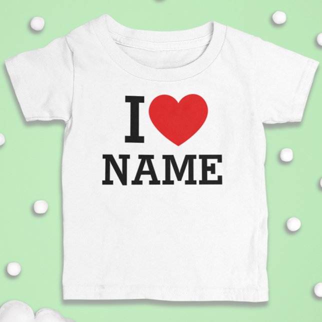 I Heart Namn T Shirt (Skapare uppladdad)
