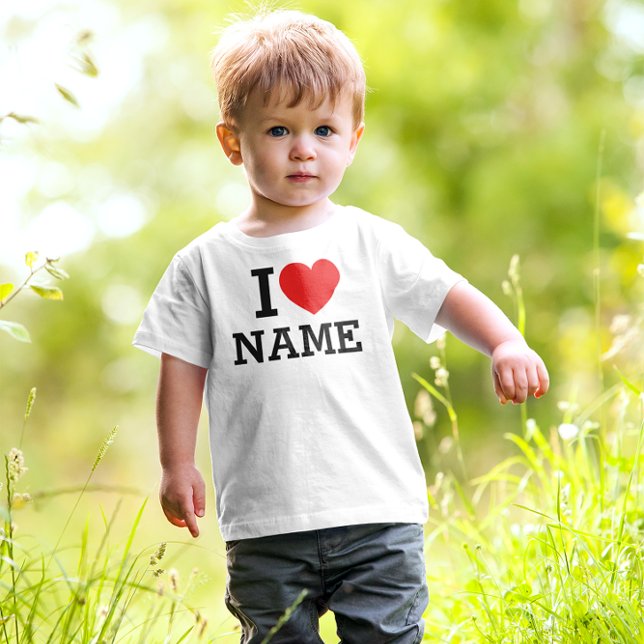 I Heart Namn T Shirt (Skapare uppladdad)