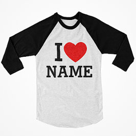 I Heart Namn T Shirt