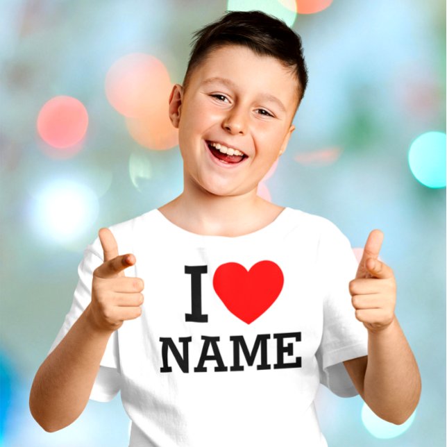 I Heart Namn T Shirt (Skapare uppladdad)