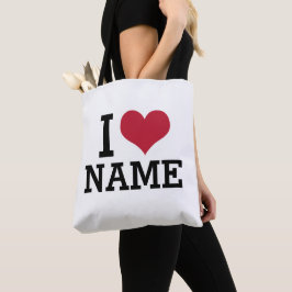 I Heart Namn Tygkasse