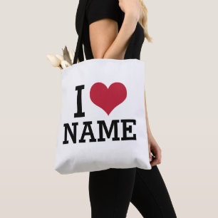 I Heart Namn Tygkasse