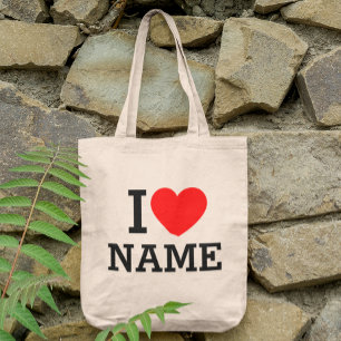 I Heart Namn Tygkasse