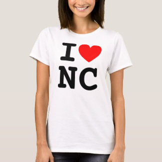 I Heart NC Shirt Tee Shirt