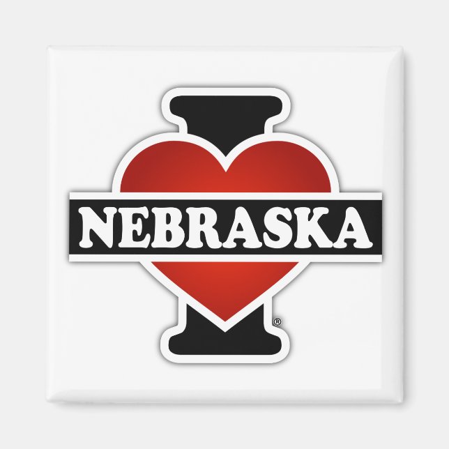I Heart Nebraska Magnet (Framsidan)