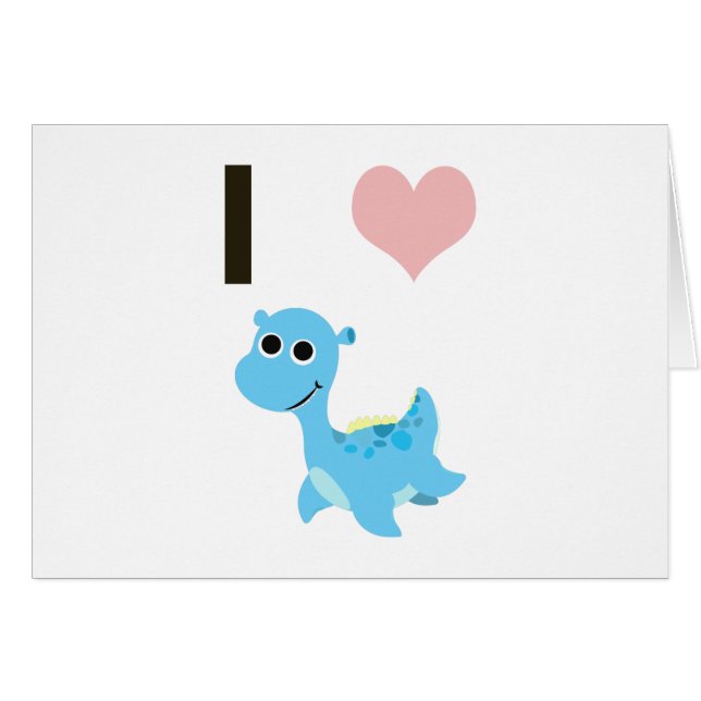 I Heart Nessie OBS Kort (Framsidan Horizontal)